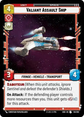 Valiant Assault Ship - SHD-151 - Shadows of the Galaxy