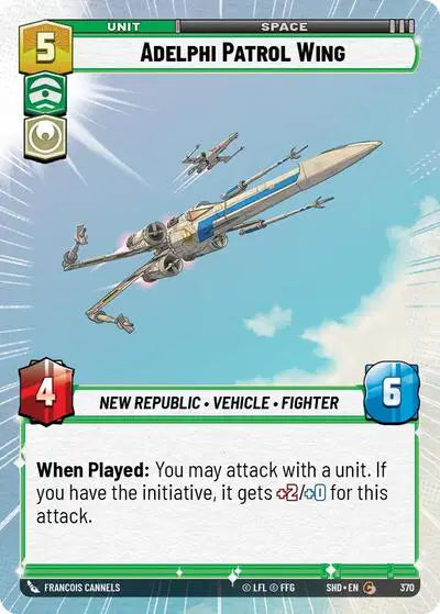 Adelphi Patrol Wing (Hyperspace) - SHD-370 - Shadows of the Galaxy