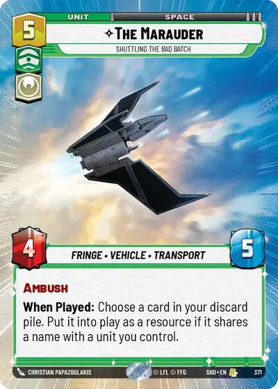 The Marauder - Shuttling the Bad Batch (Hyperspace) - SHD-371 - Shadows of the Galaxy