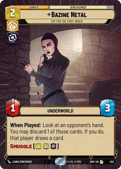 Bazine Netal - Spy for the First Order (Hyperspace) - SHD-453 - Shadows of the Galaxy