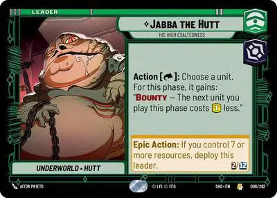 Jabba the Hutt - His High Exaltedness - SHD-006 - Shadows of the Galaxy