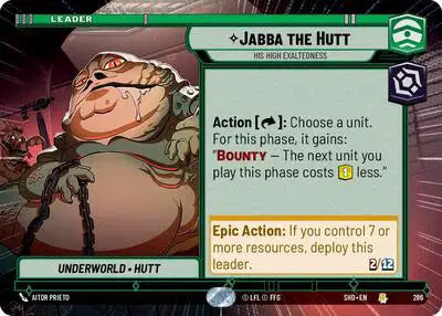 Jabba the Hutt - His High Exaltedness (Hyperspace) - SHD-286 - Shadows of the Galaxy