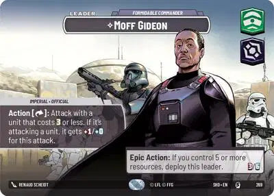 Moff Gideon - Formidable Commander (Showcase) - SHD-269 - Shadows of the Galaxy