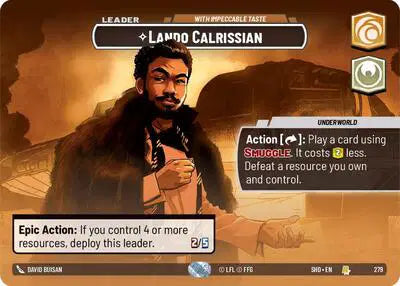 Lando Calrissian - With Impeccable Taste (Showcase) - SHD-279 - Shadows of the Galaxy