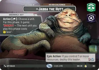 Jabba the Hutt - His High Exaltedness (Showcase) - SHD-268 - Shadows of the Galaxy