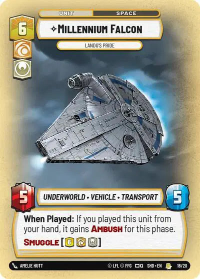 Millennium Falcon - Lando's Pride - SHDP-16 - Shadows of the Galaxy: Weekly Play Promos