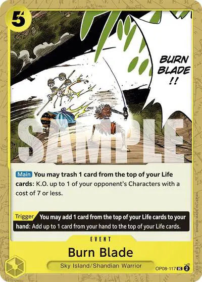 Burn Blade - OP08-117 - Two Legends