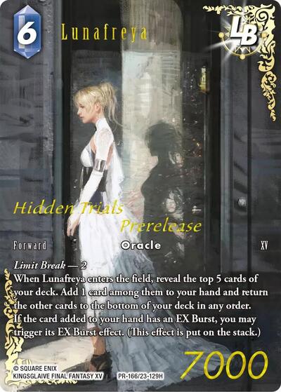 Lunafreya LB (Prerelease Promo) - PR-166/23-129H - Hidden Trials