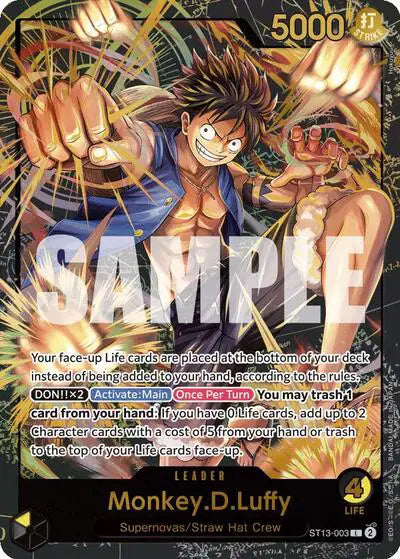 Monkey.D.Luffy (Premium Card Collection -Leader Collection-) - ST13-003 - One Piece Promotion Cards