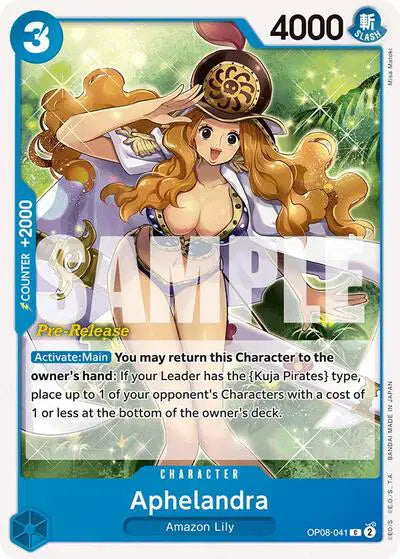 Aphelandra - OP08-041 - Two Legends Pre-Release Cards