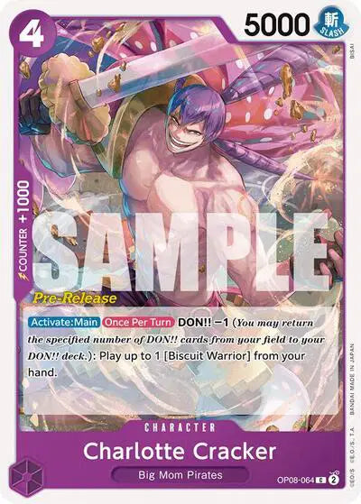 Charlotte Cracker - OP08-064 - Two Legends Pre-Release Cards