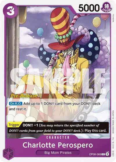 Charlotte Perospero - OP08-068 - Two Legends Pre-Release Cards