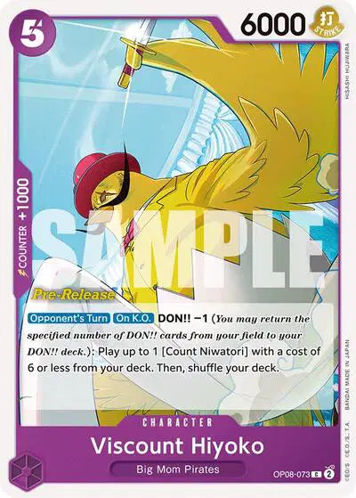 Viscount Hiyoko - OP08-073 - Two Legends Pre-Release Cards