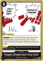 People's Dreams Don't Ever End!! - OP08-096 - Two Legends Pre-Release Cards