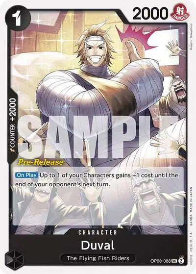Duval - OP08-088 - Two Legends Pre-Release Cards
