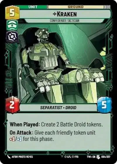 Kraken - Confederate Tactician - TWI-084 - Twilight of the Republic