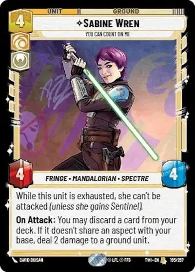 Sabine Wren - You Can Count On Me - TWI-195 - Twilight of the Republic