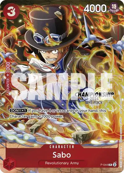 Sabo (CS 2024 Event Pack Finalist) - P-044 - One Piece Promotion Cards