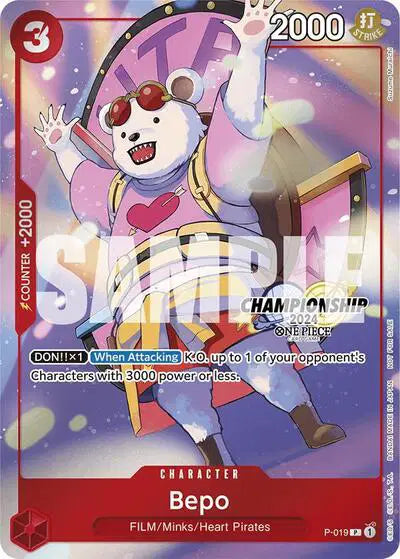 Bepo (CS 2024 Celebration Pack) - P-019 - One Piece Promotion Cards