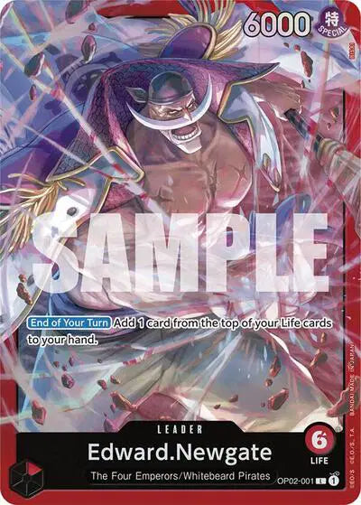 Edward.Newgate (OP02-001) - OP02-001 - Starter Deck 15: RED Edward.Newgate