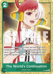 The World's Continuation - P-059 - Starter Deck 16: GREEN Uta