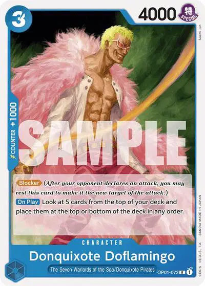 Donquixote Doflamingo (OP01-073) - OP01-073 - Starter Deck 17: BLUE Donquixote Doflamingo