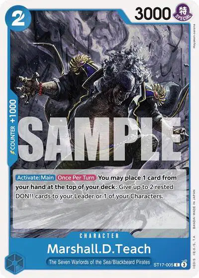 Marshall.D.Teach - ST17-005 - Starter Deck 17: BLUE Donquixote Doflamingo