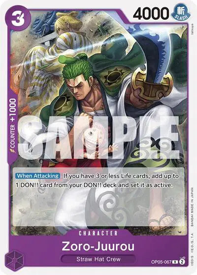 Zoro-Juurou (OP05-067) - OP05-067 - Starter Deck 18: PURPLE Monkey.D.Luffy