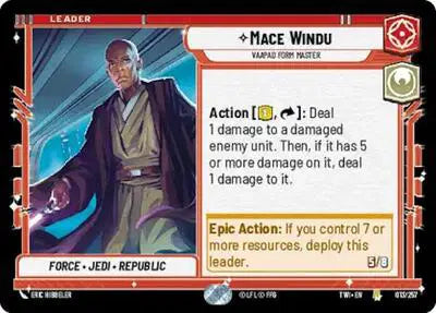 Mace Windu - Vaapad Form Master - TWI-013 - Twilight of the Republic