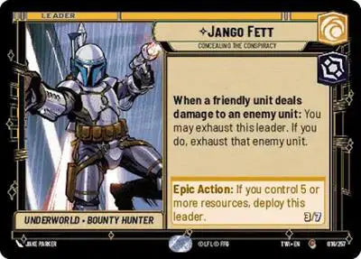 Jango Fett - Concealing the Conspiracy - TWI-016 - Twilight of the Republic