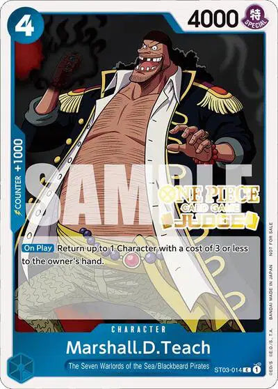 Marshall.D.Teach (Judge Pack Vol. 4) - ST03-014 - One Piece Promotion Cards