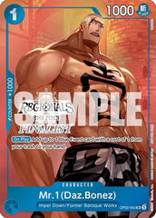 Mr.1 (Daz.Bonez) (Offline Regional 2024 Vol. 3) [Finalist] - OP02-063 - One Piece Promotion Cards