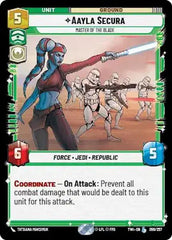 Aayla Secura - Master of the Blade - TWI-096 - Twilight of the Republic