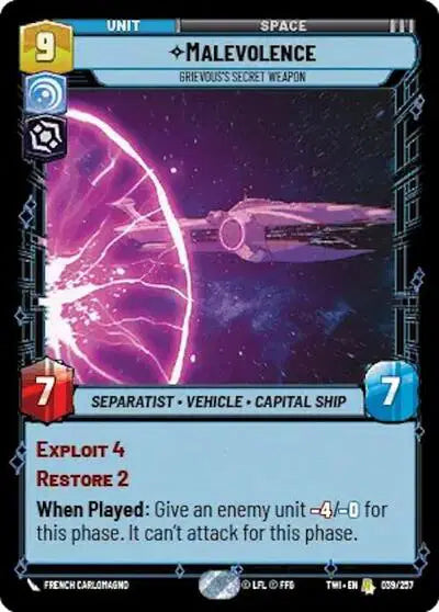 Malevolence - Grievous’s Secret Weapon - TWI-039 - Twilight of the Republic