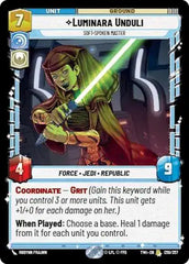 Luminara Unduli - Soft-Spoken Master - TWI-050 - Twilight of the Republic