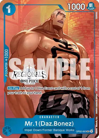 Mr.1 (Daz.Bonez) (Online Regional 2024 Vol. 3) - OP02-063 - One Piece Promotion Cards