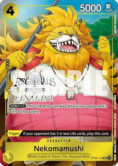 Nekomamushi (Online Regional 2024 Vol. 3) [Finalist] - OP06-110 - One Piece Promotion Cards