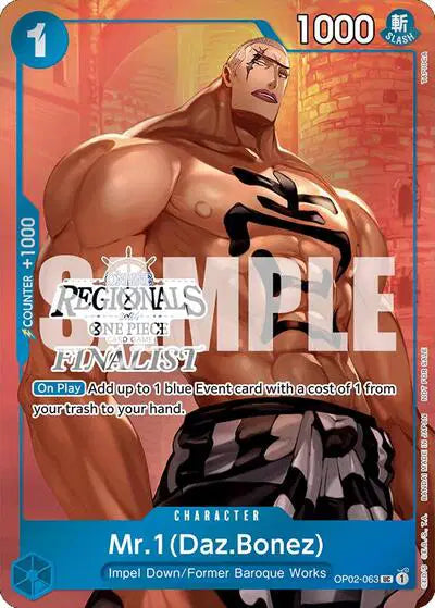 Mr.1 (Daz.Bonez) (Online Regional 2024 Vol. 3) [Finalist] - OP02-063 - One Piece Promotion Cards