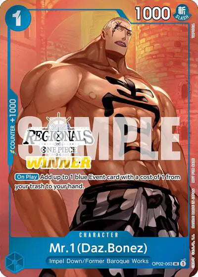 Mr.1 (Daz.Bonez) (Online Regional 2024 Vol. 3) [Winner] - OP02-063 - One Piece Promotion Cards
