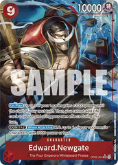 Edward.Newgate (OP02-004) (Alternate Art) - OP02-004 - Premium Booster