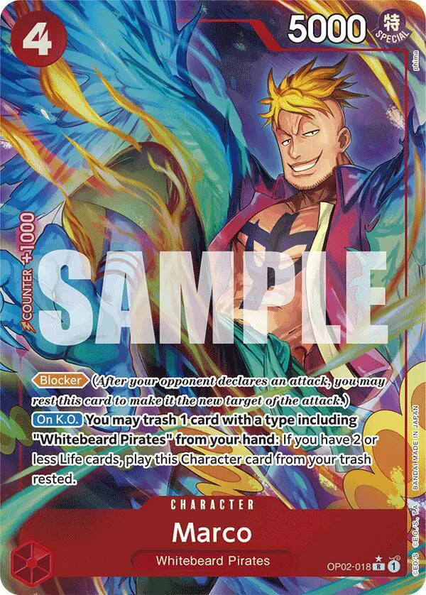 Marco (Alternate Art) - OP02-018 - Premium Booster