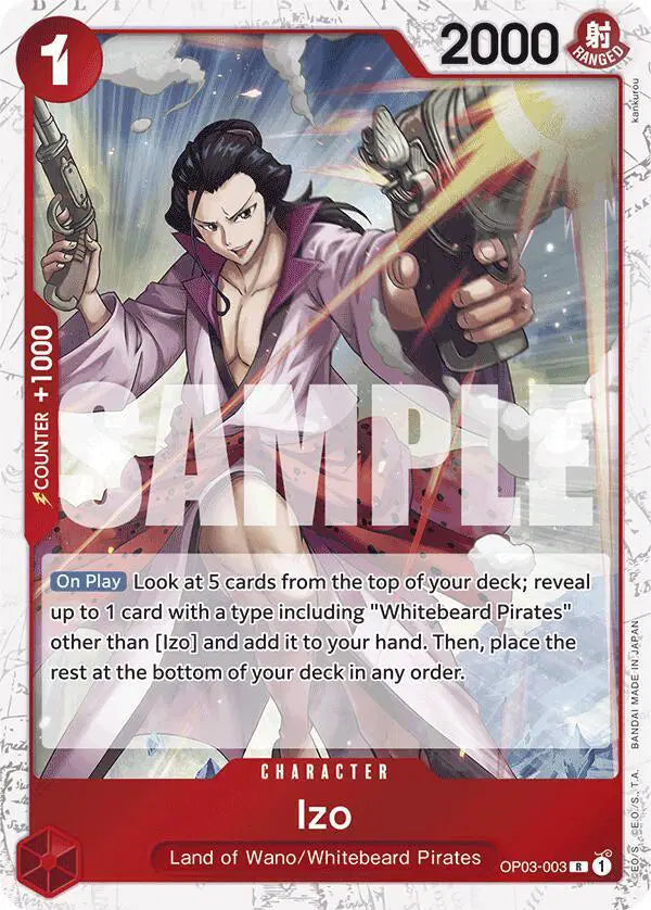 Izo (OP03-003) (Jolly Roger Foil) - OP03-003 - Premium Booster