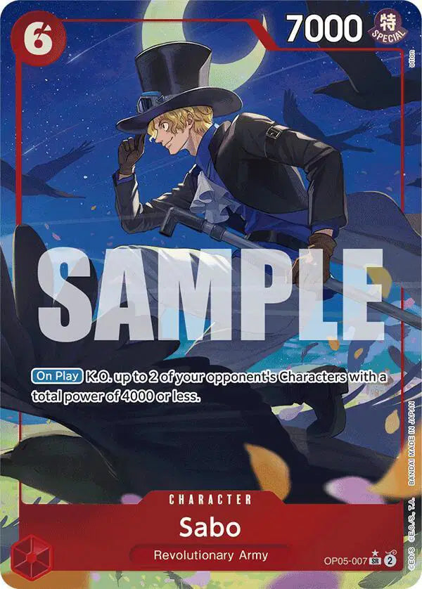 Sabo (OP05-007) (Alternate Art) - OP05-007 - Premium Booster