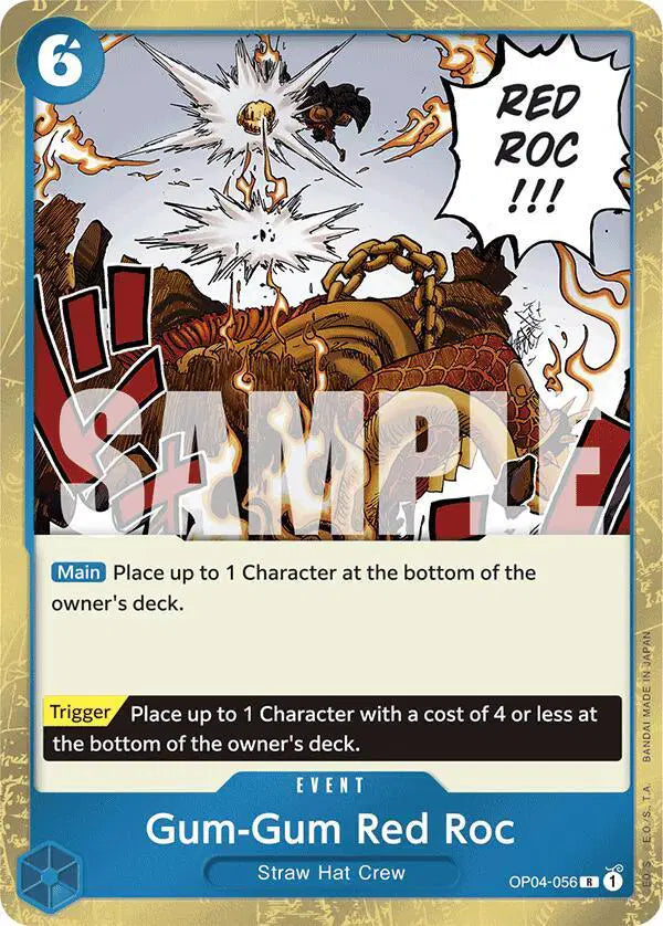 Gum-Gum Red Roc (Jolly Roger Foil) - OP04-056 - Premium Booster