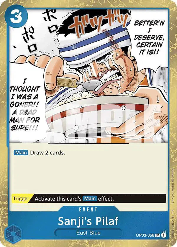 Sanji's Pilaf (Jolly Roger Foil) - OP03-056 - Premium Booster