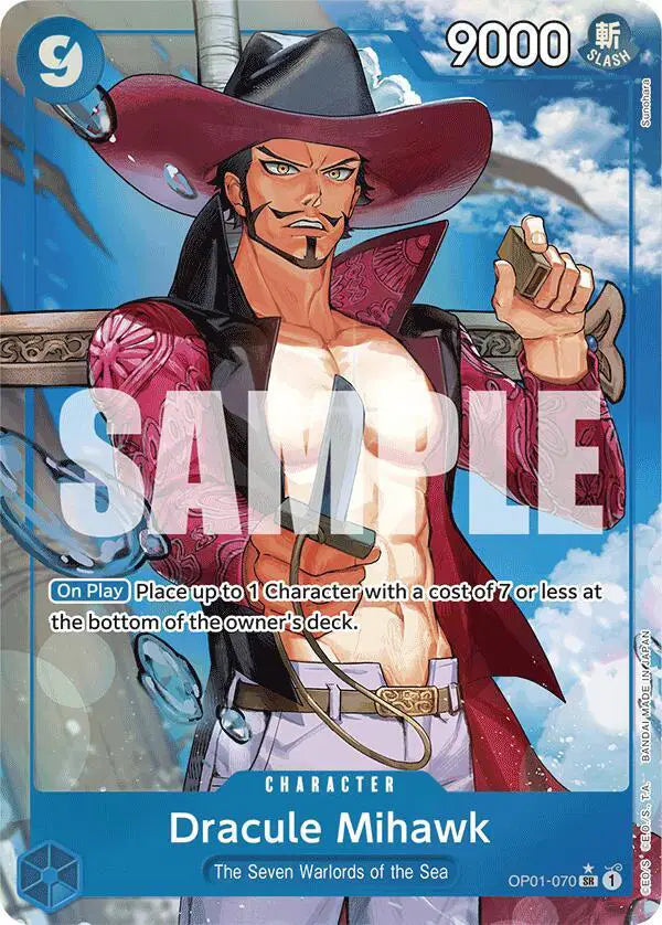 Dracule Mihawk (OP01-070) (Alternate Art) - OP01-070 - Premium Booster