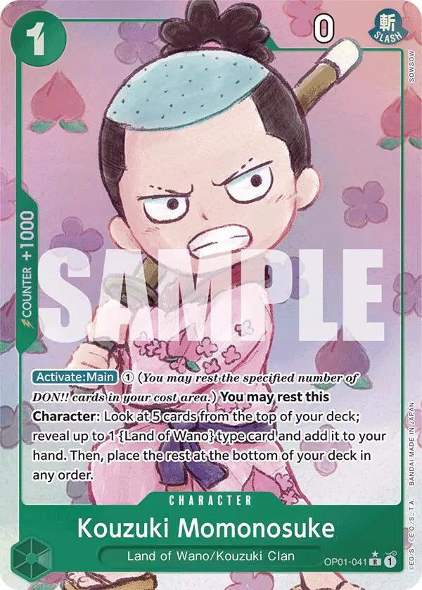 Kouzuki Momonosuke (Alternate Art) - OP01-041 - Premium Booster