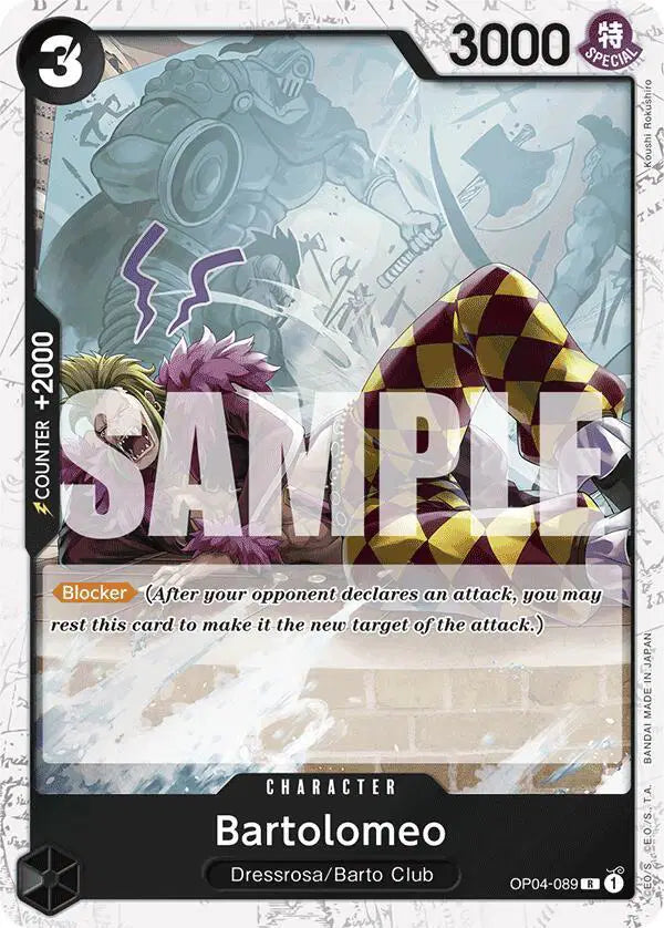 Bartolomeo (OP04-089) (Jolly Roger Foil) - OP04-089 - Premium Booster