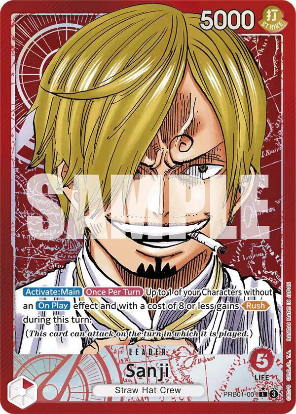Sanji (PRB01-001) (Alternate Art) - PRB01-001 - Premium Booster