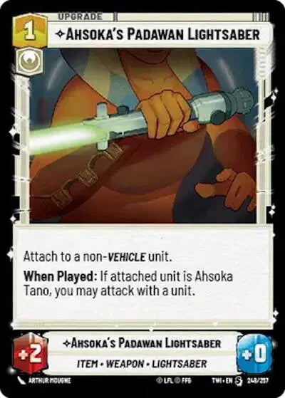 Ahsoka's Padawan Lightsaber - TWI-248 - Twilight of the Republic
